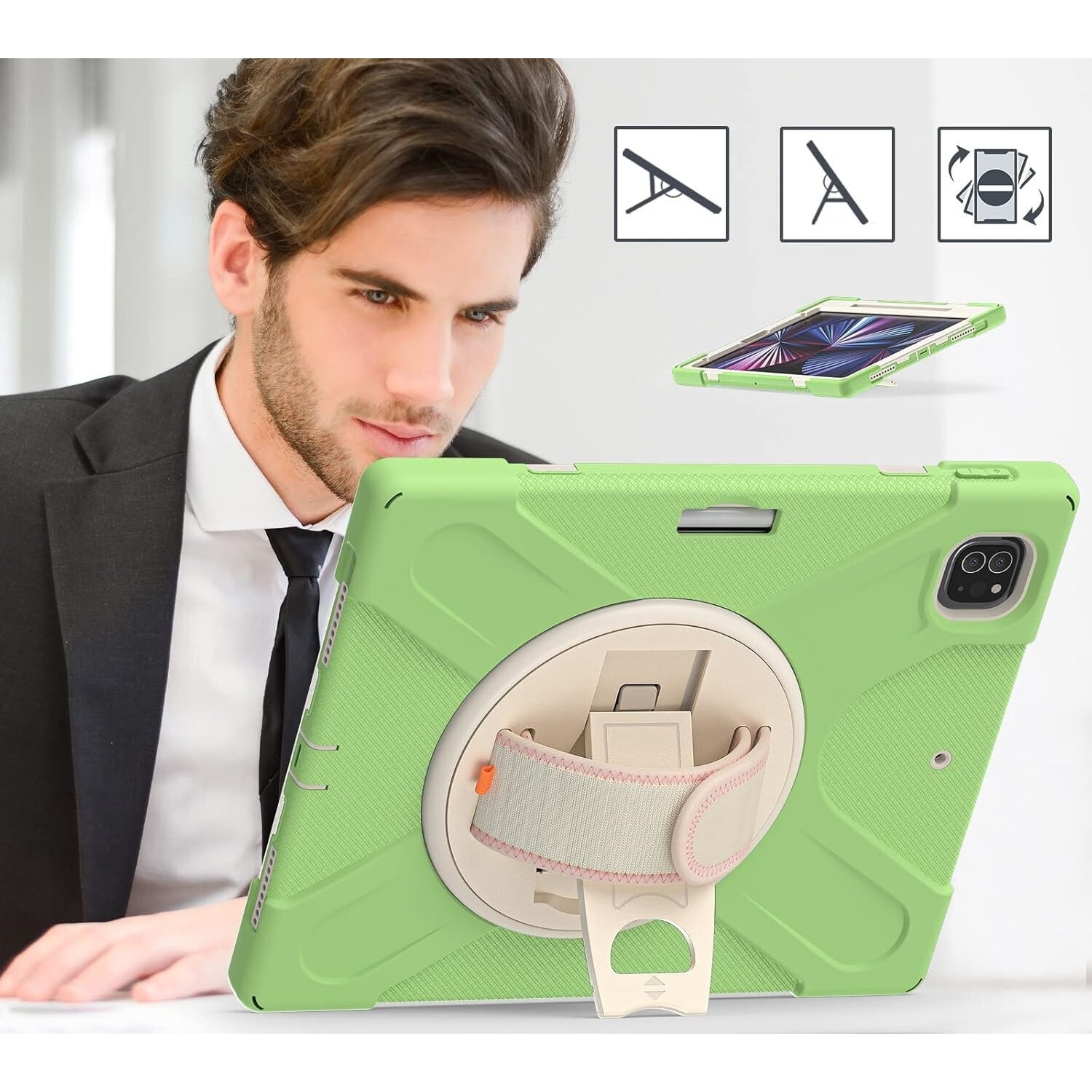 Husa tableta, TPU, pentru iPad Mini 6 8,3" verde