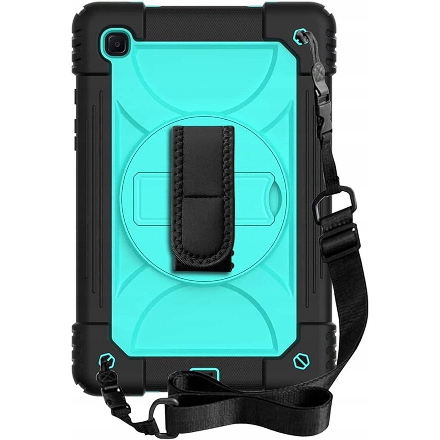 Husa compatibila cu Samsung Galaxy Tab A7 de 10,4 inch cu curea de umar, Turcoaz
