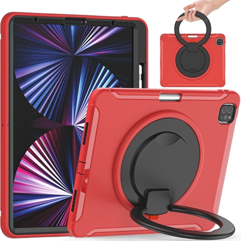 Husa tableta, TPU, pentru iPad Mini 6 8.3", rosu/negru