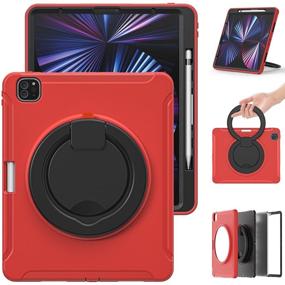 Husa tableta, TPU, pentru iPad Mini 6 8.3", rosu/negru