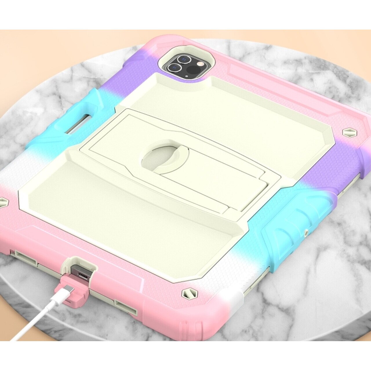 Etui pentru tableta, cu suport si loc pentru rand, pentru iPad Air 5/Air 4/Pro 11"