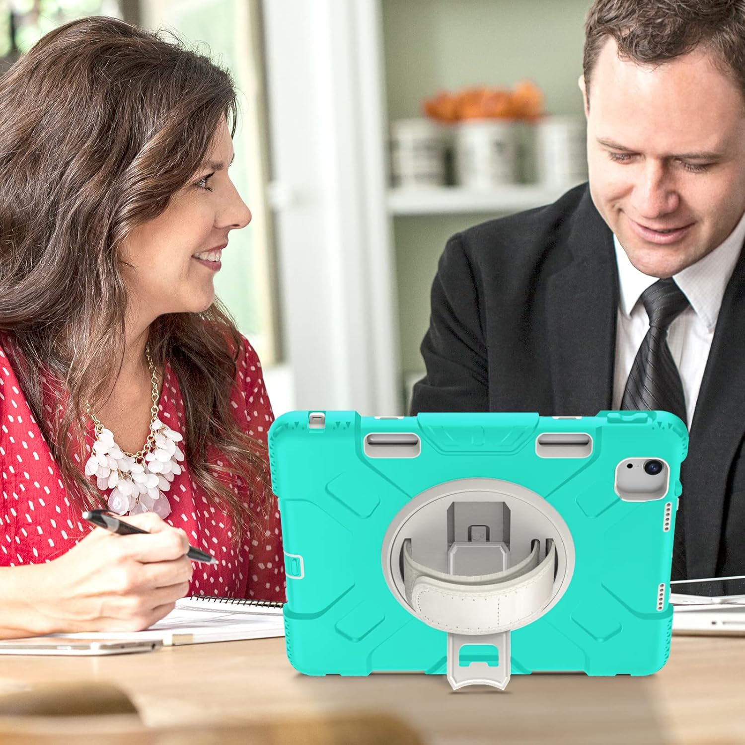 Husa compatibila cu iPad Pro 3/2/1 11” cu suport, verde menta