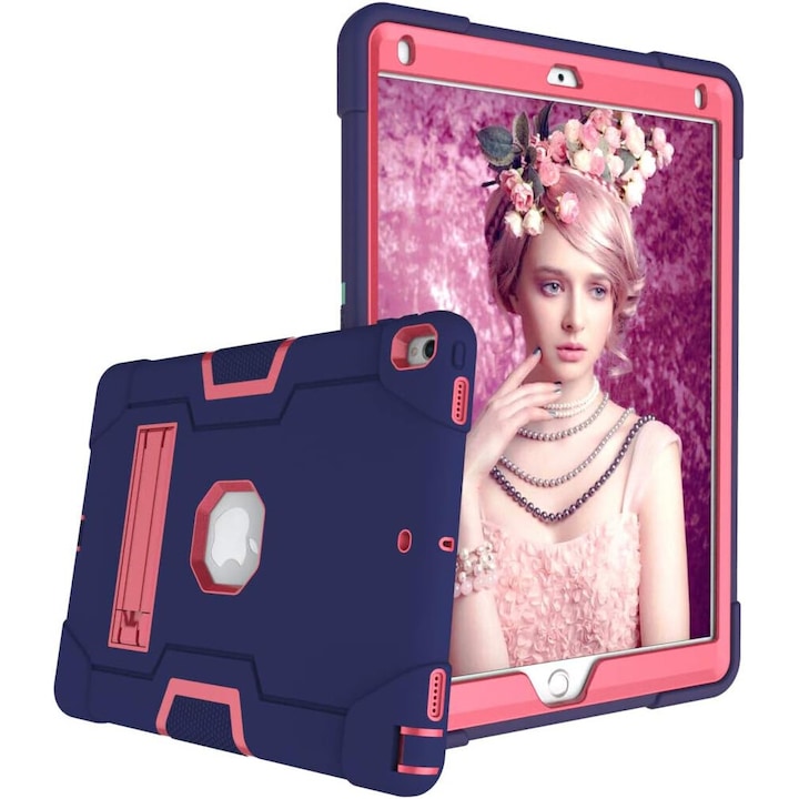 Husa tableta compatibil cu iPad Mini 5/4 7.9" cu suport, roz