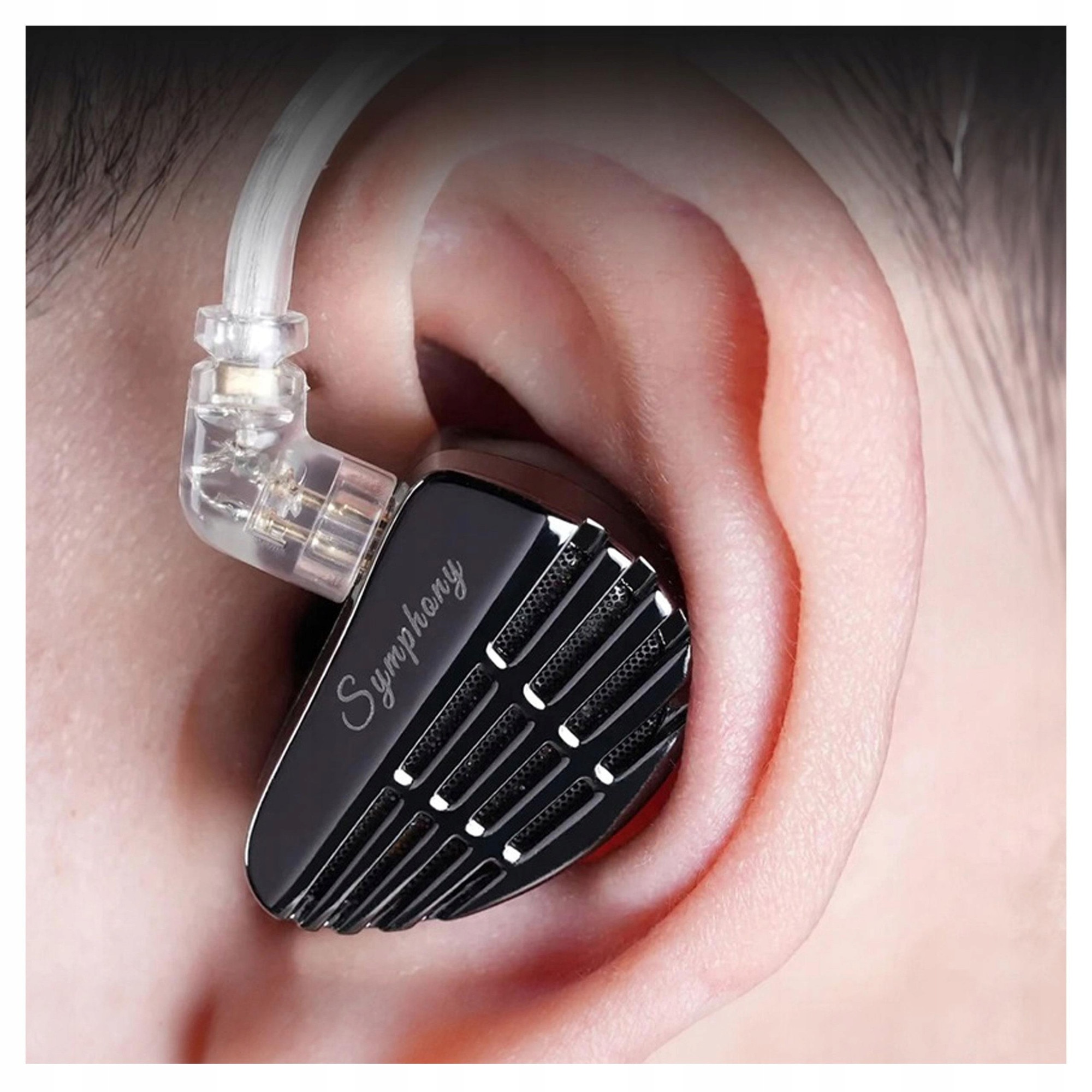 Casti cu fir KZ Symphony, hibrid, 3D, ergonomice, multicolor