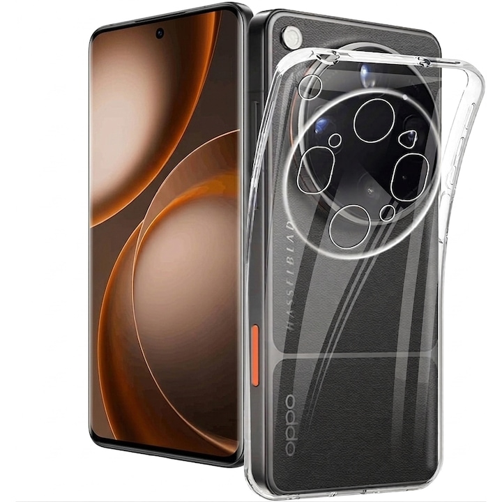 Husa pentru Oppo Find X9 Ultra, Anti-Shock 1.5mm, cu protectie lentile, transparenta