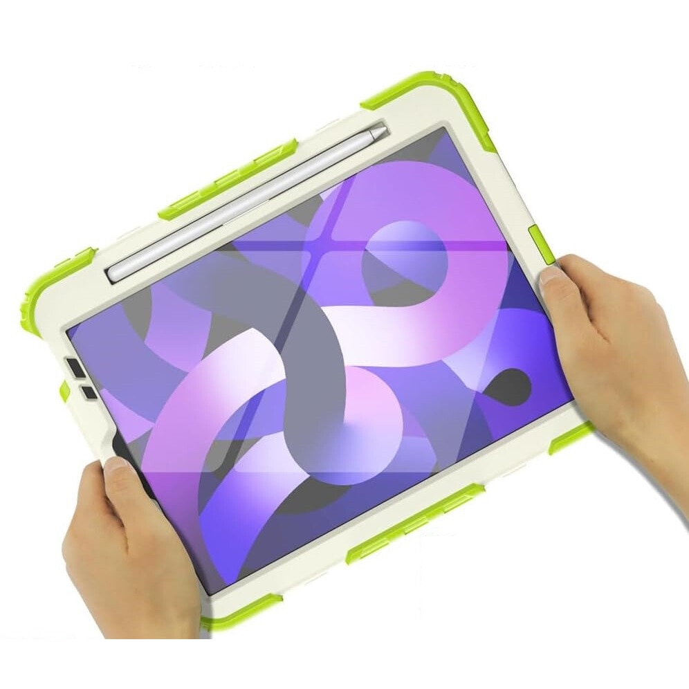 Husa compatibila cu iPad Pro 12,9 inchi cu suport si curea de umar, verde
