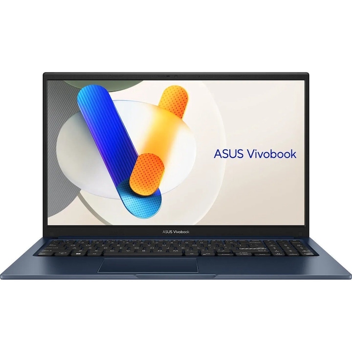 Laptop Asus Vivobook 15 X1504VA-BQ968, 15.6 inch 1920 x 1080, Intel Core i3-1315U 6 C / 8 T, 3.3 GHz - 4.5 GHz, 10 MB cache, 28 W, 16 GB DDR4, 512 GB SSD, Intel Iris Xe Graphics, Fara sistem de operare, Albastru