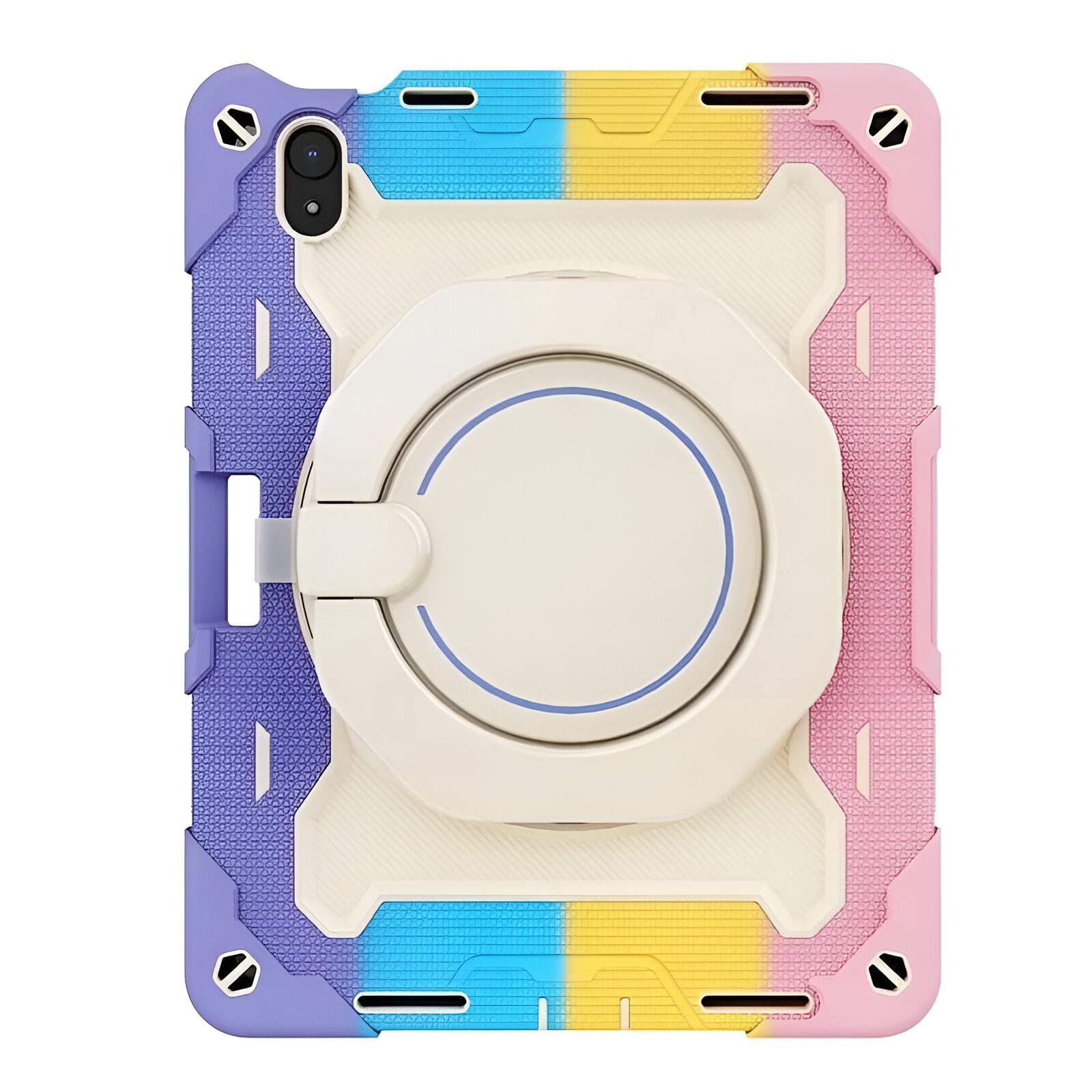 Husa pentru iPad Pro 12.9 inch, Multicolor, cu suport, 2018/2020/2021