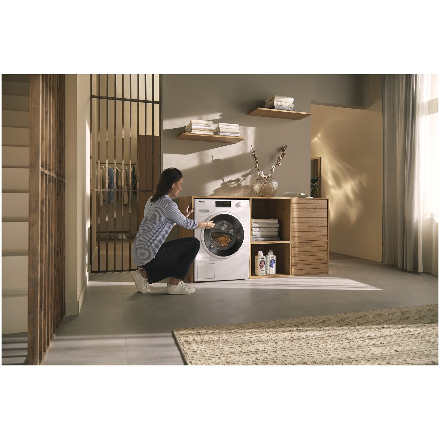 Masina de spalat rufe Miele WWD320 WPS, 8 kg, 1400 rpm, Clasa A, Motor ProfiEco, CapDosing, PowerWash, Alb