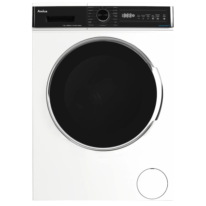 Masina de spalat AMICA WA3S712BLiSHB, 1200 RPM, 7 kg, Alb