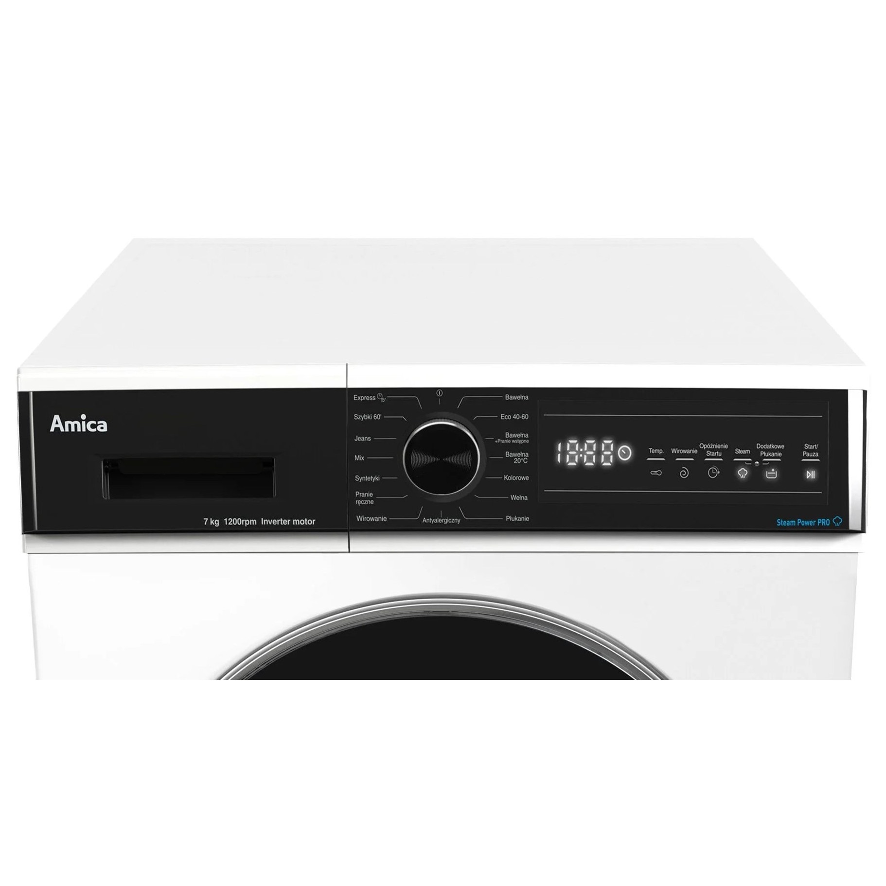 Masina de spalat AMICA WA3S712BLiSHB, 1200 RPM, 7 kg, Alb