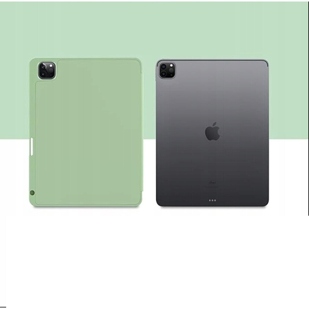 Husa protectie pentru iPad Air 4 Pro 11, verde, material PC si TPU