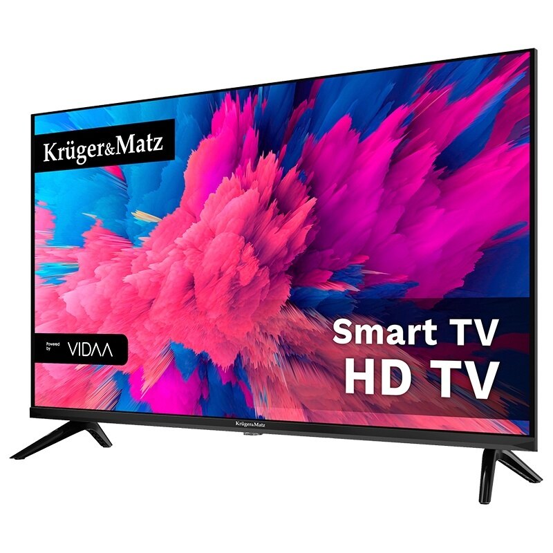 Televizor Kruger&Matz, 32", 81 cm, HD, Smart TV, D-LED, 715x470x190mm