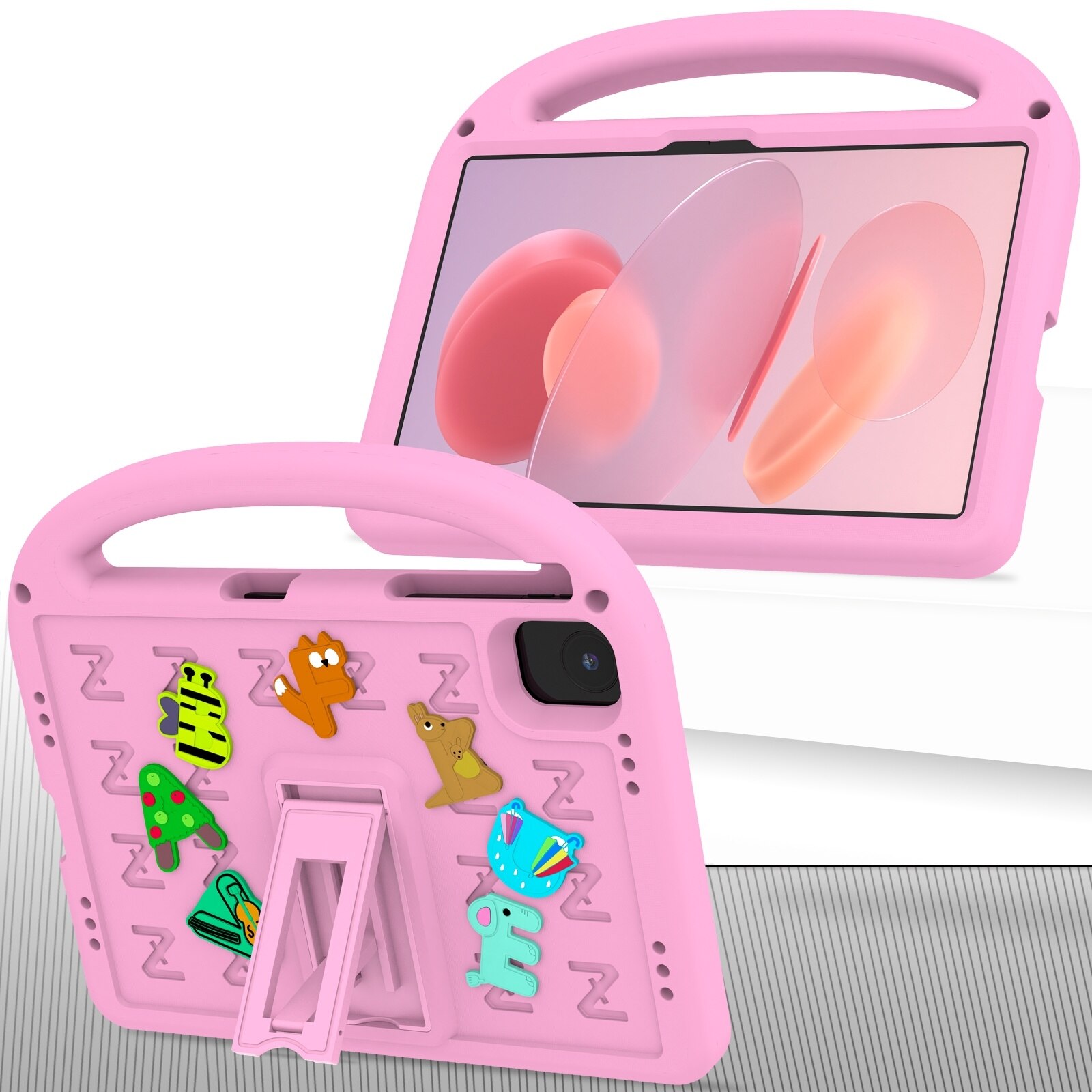 Husa tableta pentru Honor Pad X8a / X9 2024, model Cartoon Sparrow EVA anti-soc, roz