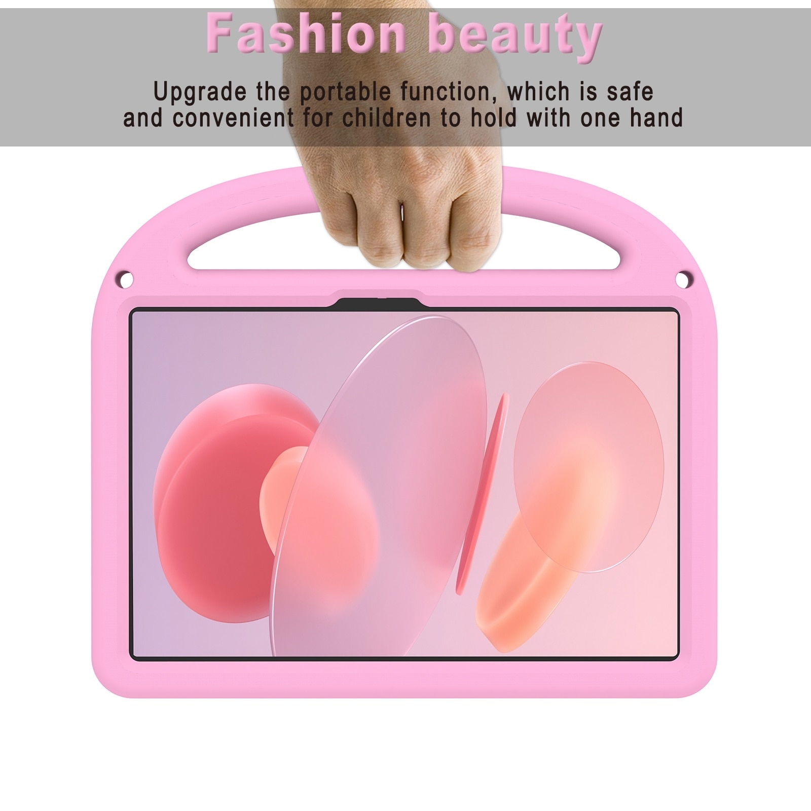 Husa tableta pentru Honor Pad X8a / X9 2024, model Cartoon Sparrow EVA anti-soc, roz