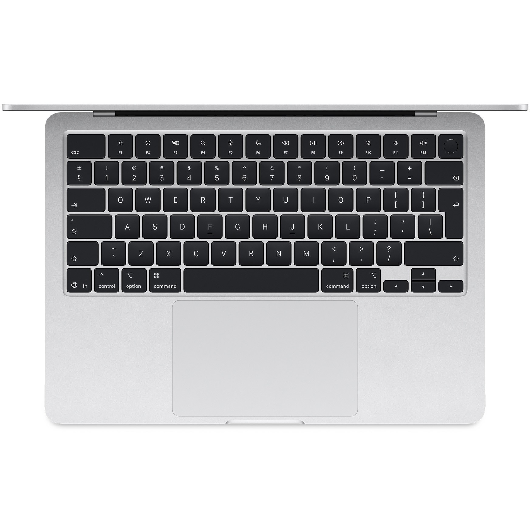 Laptop Apple MacBook Air 13", cu procesor Apple M4, 10 nuclee CPU si 8 nuclee GPU, 16GB RAM, 256GB, Silver, Tastatura Internationala, Manual RO