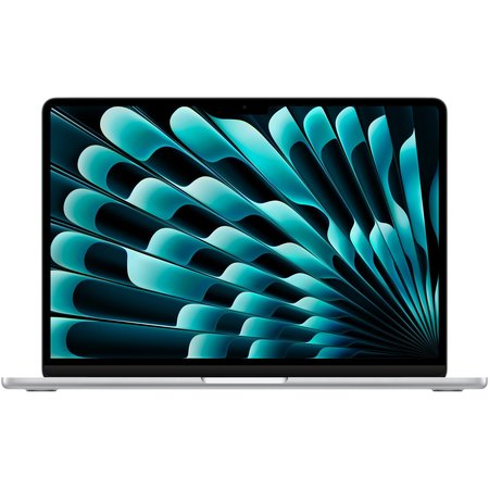 Laptop Apple MacBook Air 13", cu procesor Apple M4, 10 nuclee CPU si 8 nuclee GPU, 16GB RAM, 256GB, Silver, Tastatura Internationala, Manual RO