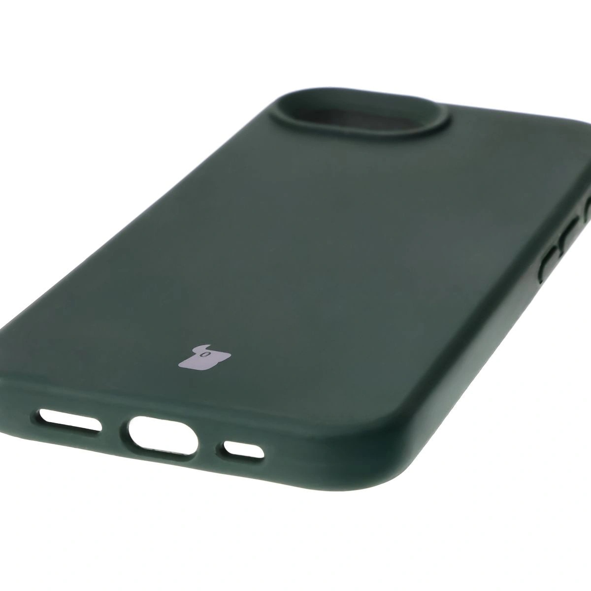 Husa Bizon Soft Case pentru iPhone 16e, verde inchis