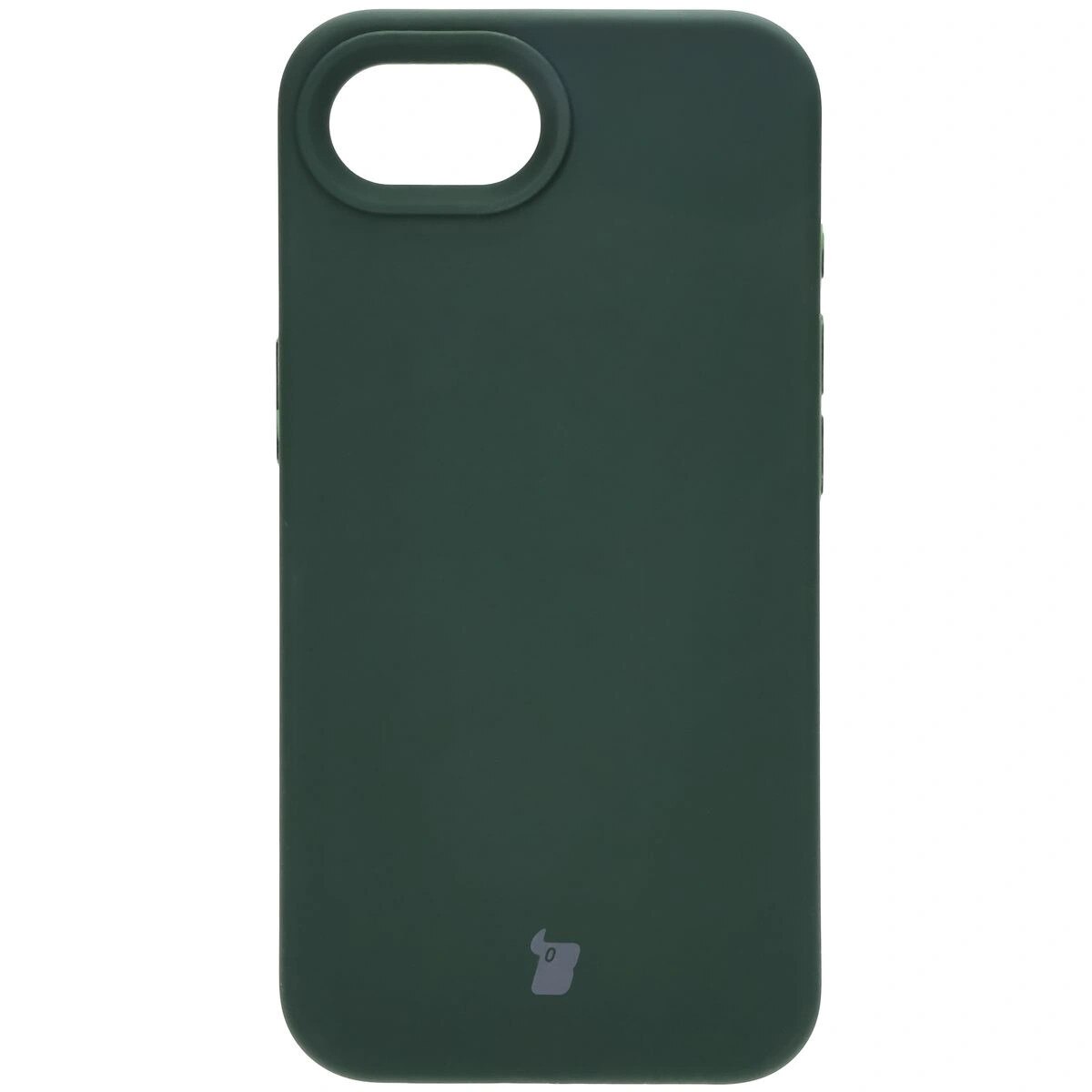 Husa Bizon Soft Case pentru iPhone 16e, verde inchis