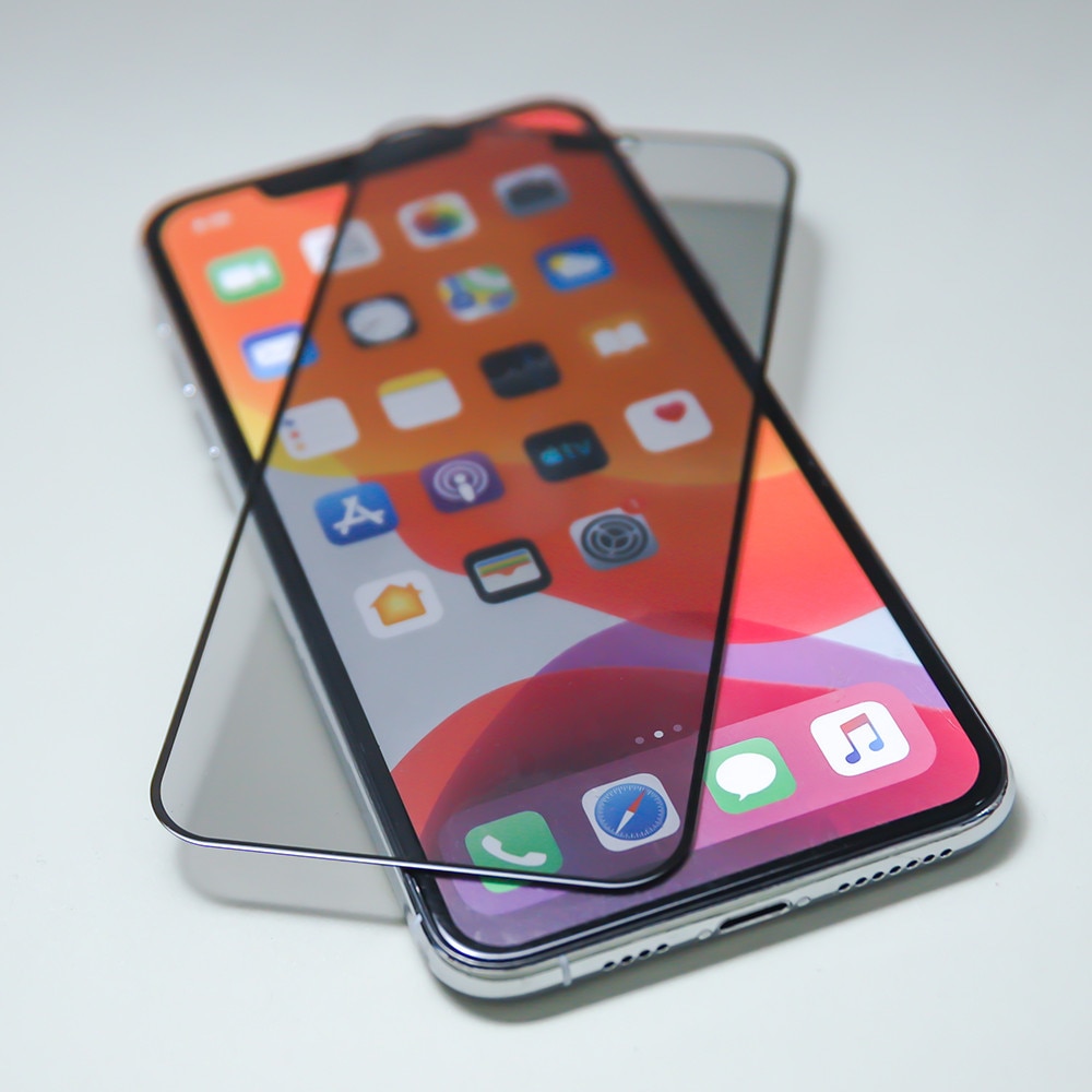 Folie de protectie, Szklo hartowane Privacy, pentru Xiaomi Redmi A3 4G, neagra, dimensiuni precise.