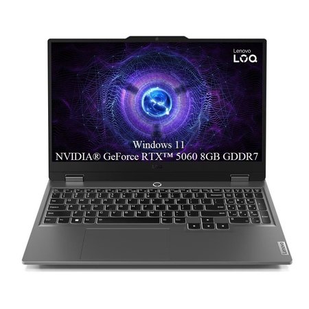 Laptop Lenovo LOQ 15IRX10, 15.6" FHD 1920x1080 IPS 300nits 144Hz, Intel Core i5-13450HX 10-core, 32 GB DDR5, 2 x 2TB SSD m2 PCIe, NVIDIA GeForce RTX 5060 8GB GDDR7, Windows 11 Home, 2.40 kg Luna Grey