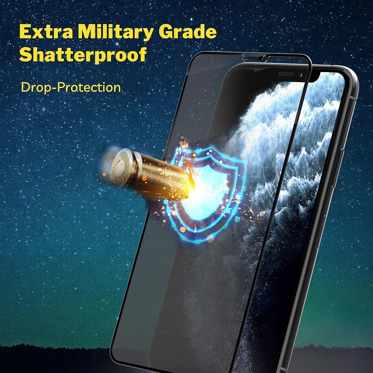 Set 2 Folie Sticla Privacy CRE8VE3 compatibila cu iPhone 17proMax, MaxDefense+ Privacy, Full Cover 3D, Full Glue, Sticla Securizata, Duritate Militara, Ultra HD, Protectie Profesionala Ecran 3D, Aluminiu inalt, Anti Zgarieturi, Anti Socuri