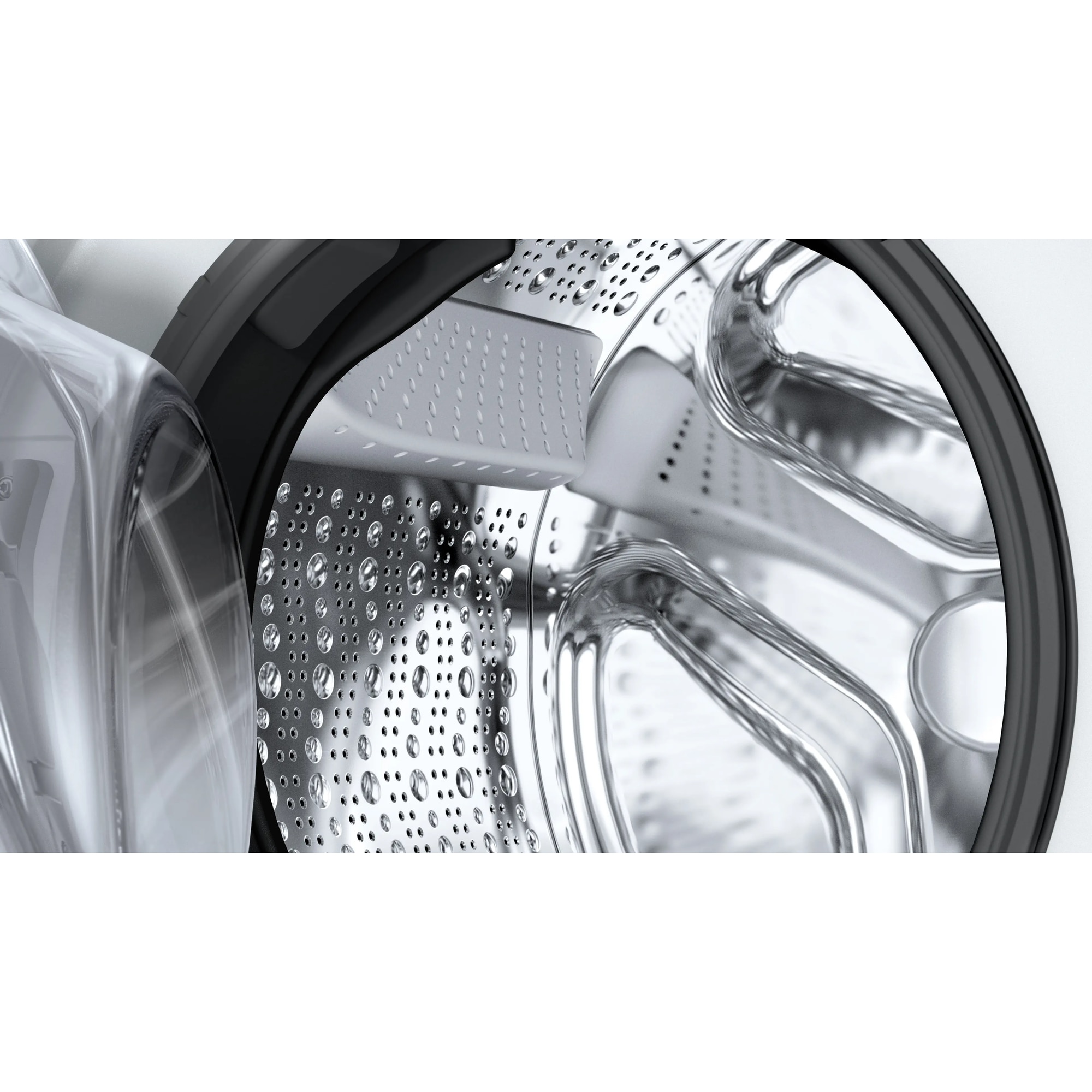 RESIGILAT: Masina de spalat rufe Bosch WAN2826SBY, 8 Kg, 1400 RPM, Iron Assist, Hygiene Plus, EcoSilence Drive, Control electronic/touch, Speed Perfect, program Dark colors, Clasa A, 60 cm, Alb/antracit
