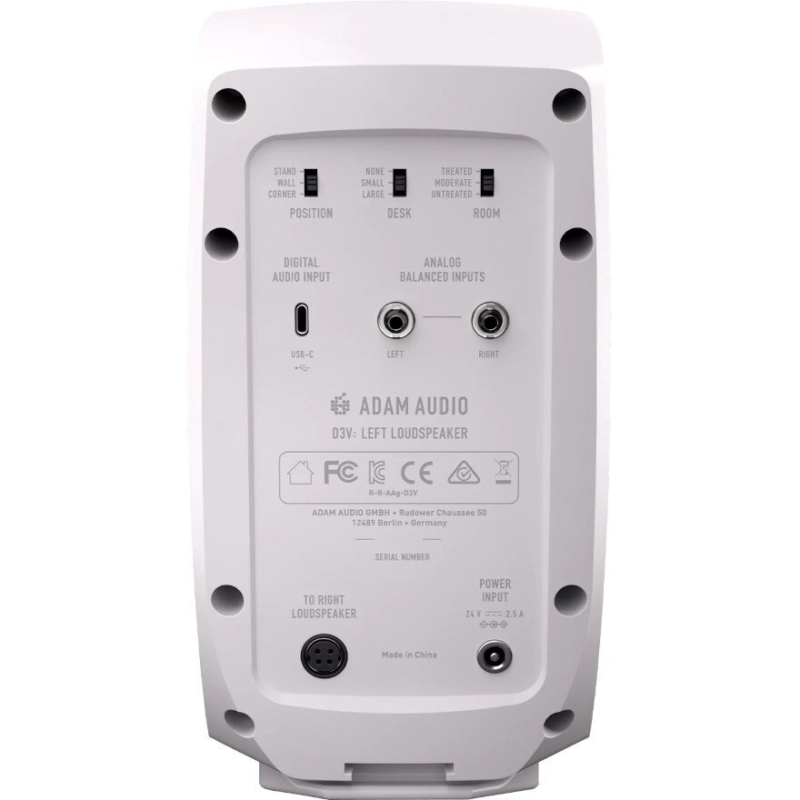 Boxe ADAM AUDIO D3V alb, 3.5 inch, set