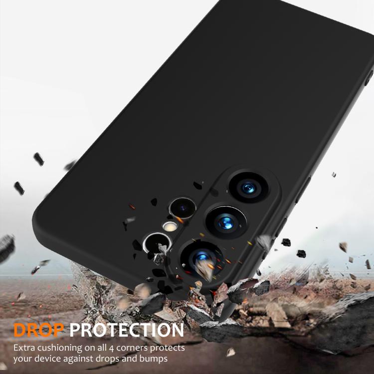 Husa pentru Samsung Galaxy S26 Ultra, Silicon Premium Catifelat, Protectie Camere, Microfibra In Interior, Negru