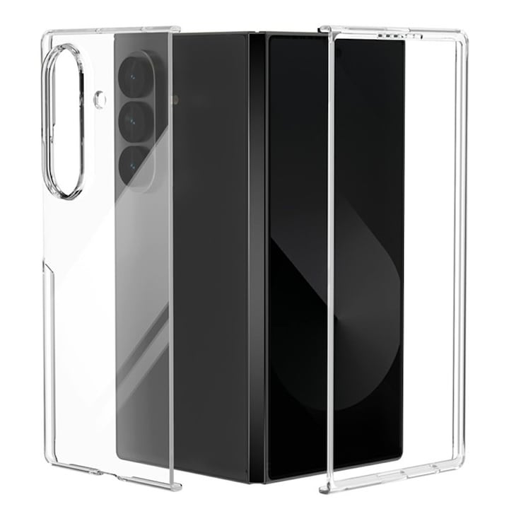 Husa TPU High Clear compatibila cu Samsung Galaxy Z Fold7 / Fold 7, Diamond Design, Lightweight Bumper Case, Shock Absorption, Unique Long-lasting Anti-Yellowing Tech, Transparenta
