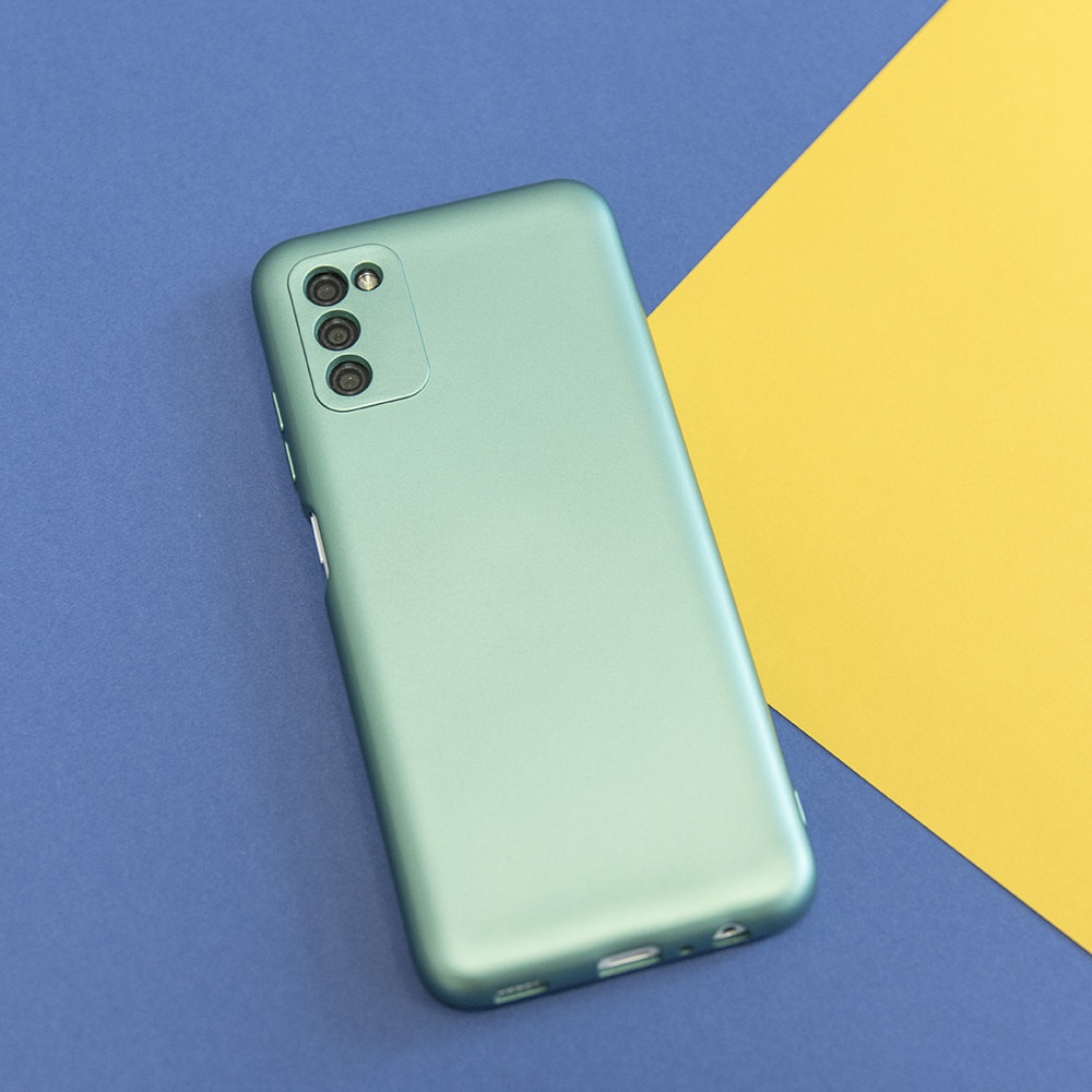 Husa telefon pentru Samsung Galaxy A35 5G, metalica, verde, din TPU, protectie solida