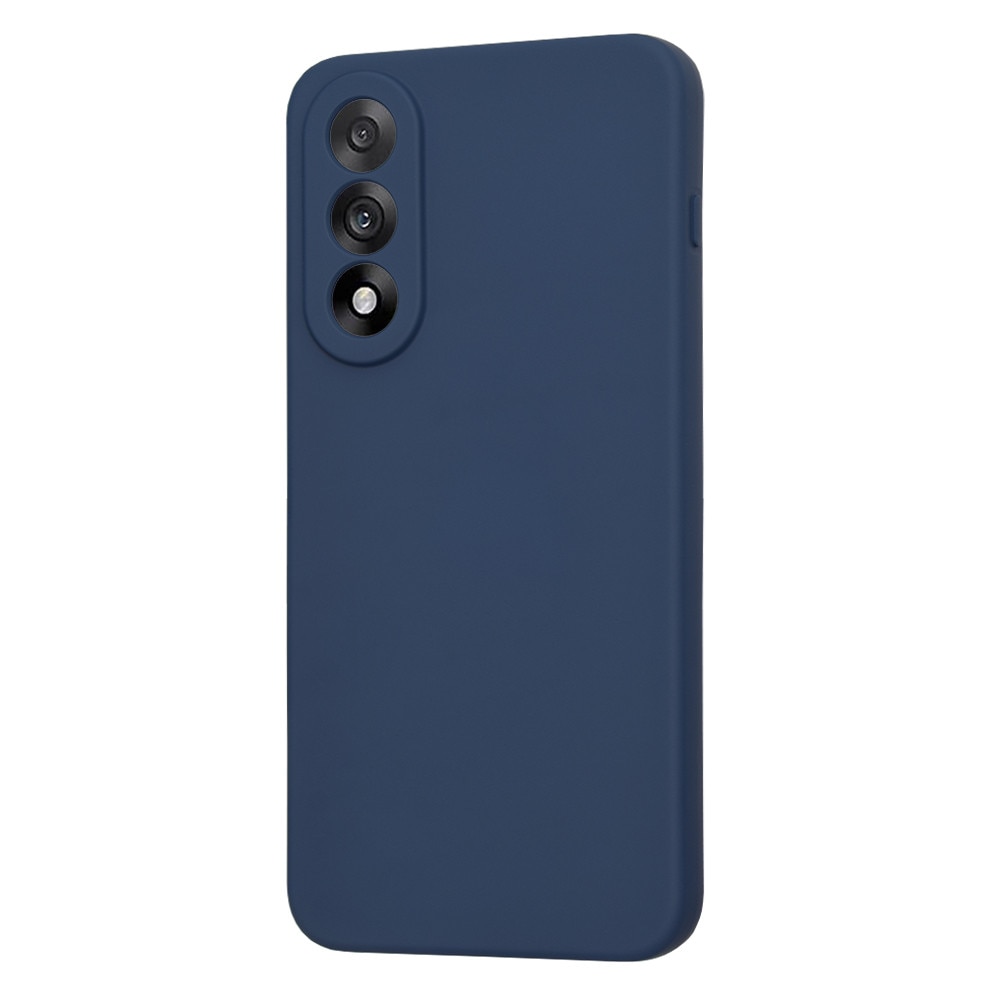 Husa pentru OnePlus Nord 5, SKYDDAR INNOVATION, din Silicon Catifelat, SoftElegance, set cu sticker, Bleumarin