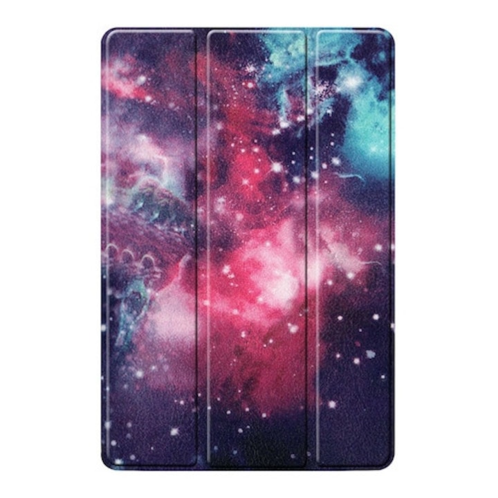 Husa Natty Pell Ultra Slim Smart Cover Premium pentru Apple iPad 9 (2021) / iPad 8 (2020) / iPad 7 (2019) - Galaxy