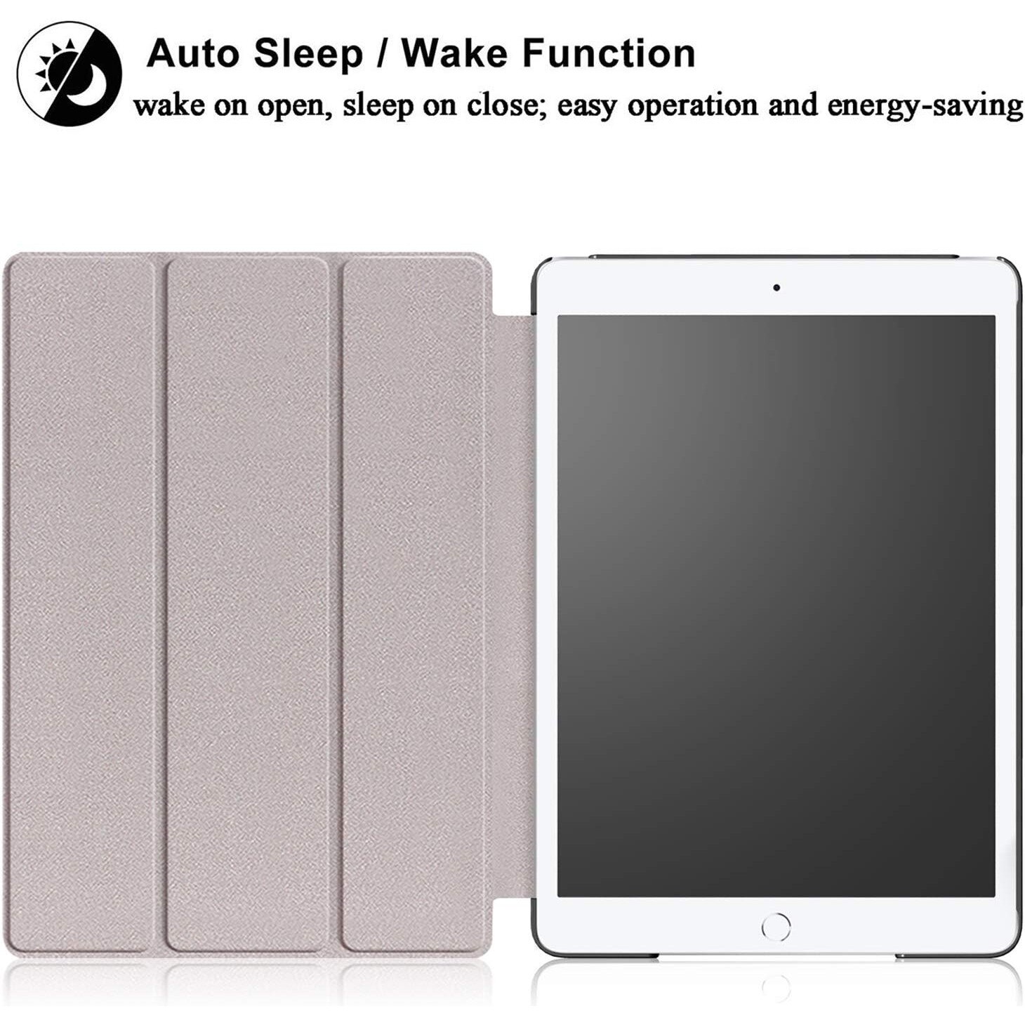 Husa Natty Pell Ultra Slim Smart Cover Premium pentru Apple iPad 9 (2021) / iPad 8 (2020) / iPad 7 (2019) - Galaxy