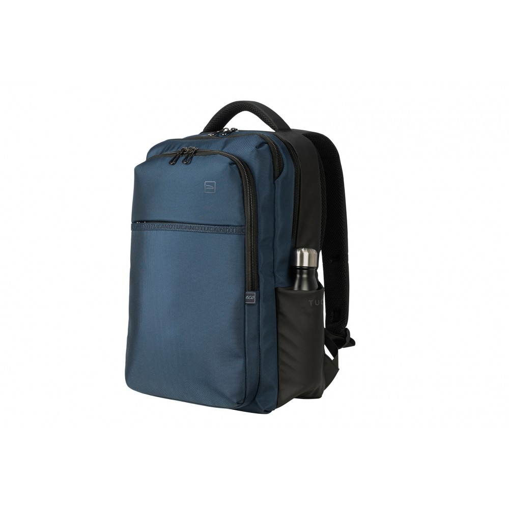 Rucsac laptop Tucano Marte Gravity AGS, 15.6", Albastru, Husa de ploaie, Buzunar de siguranta