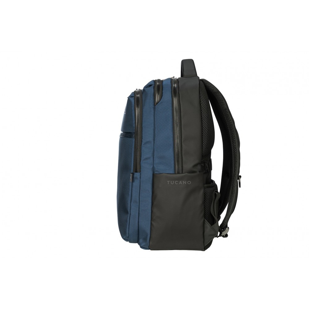 Rucsac laptop Tucano Marte Gravity AGS, 15.6", Albastru, Husa de ploaie, Buzunar de siguranta