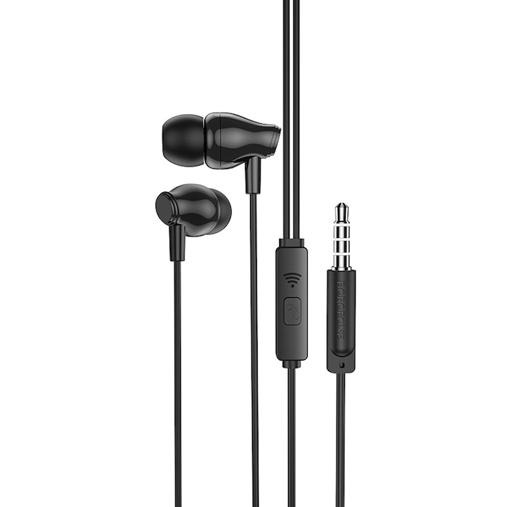 Casti Borofone BM61 Wanderer cu microfon negru