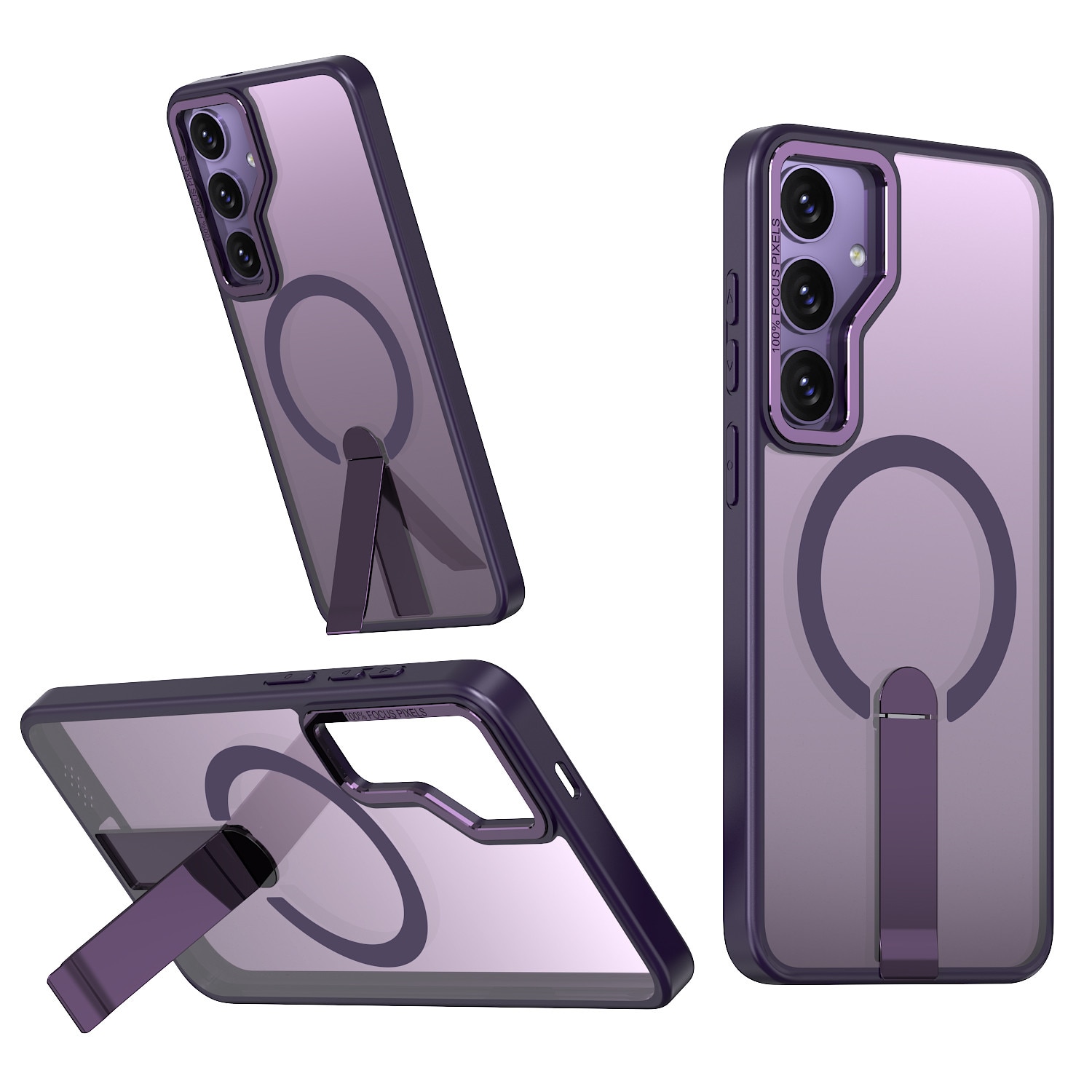 Husa de protectie pentru Samsung Galaxy S26 Plus Compatibila cu MagSafe, Kickstand Metalic, TPU + Acril, Purple – Protectie Premium si Design Elegant