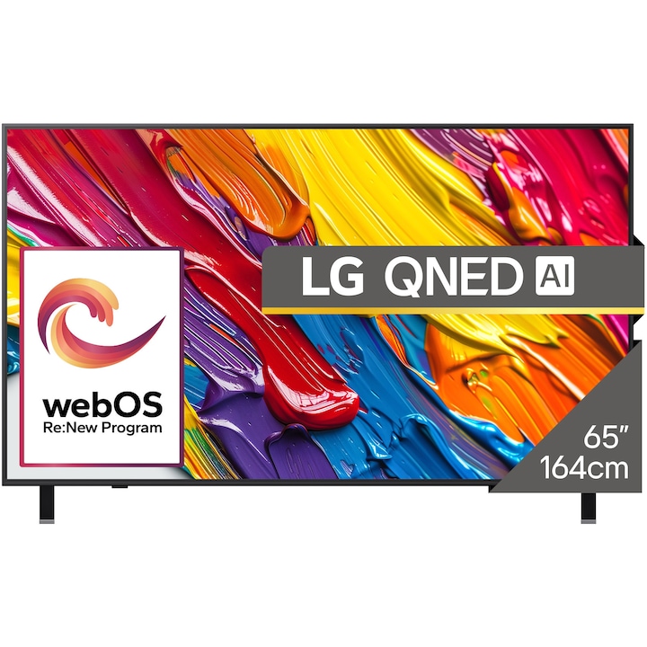 RESIGILAT: Televizor LG QNED 65QNED84A3C, 164 cm, Smart, 4K Ultra HD, Clasa E (Model 2025)