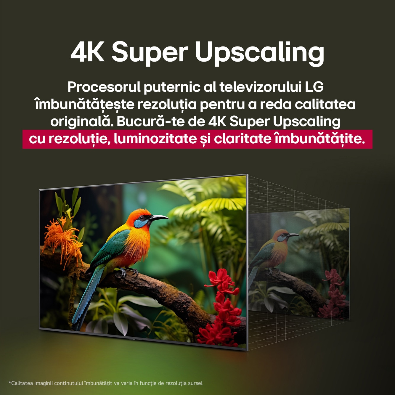 RESIGILAT: Televizor LG QNED 65QNED84A3C, 164 cm, Smart, 4K Ultra HD, Clasa E (Model 2025)