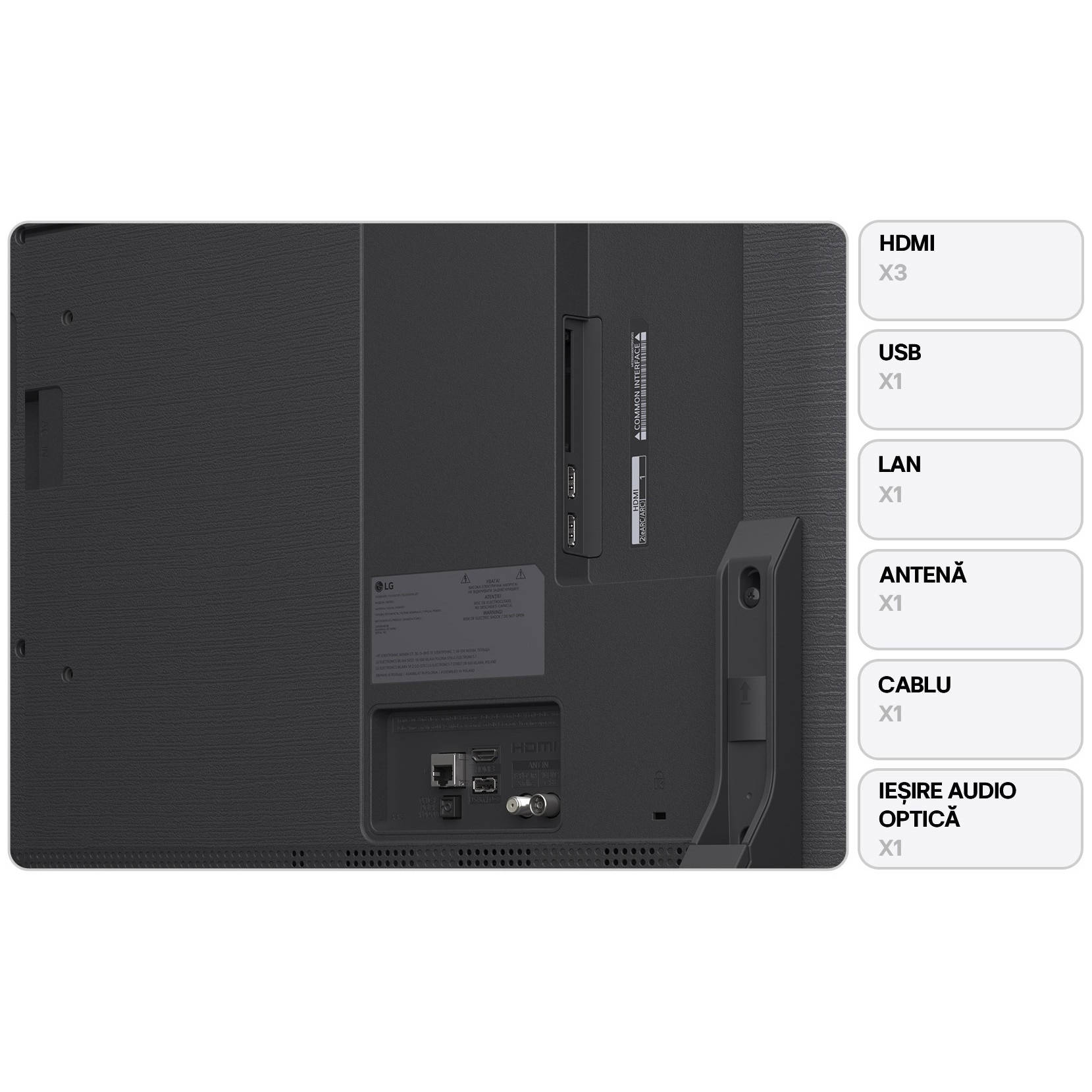 RESIGILAT: Televizor LG QNED 65QNED84A3C, 164 cm, Smart, 4K Ultra HD, Clasa E (Model 2025)