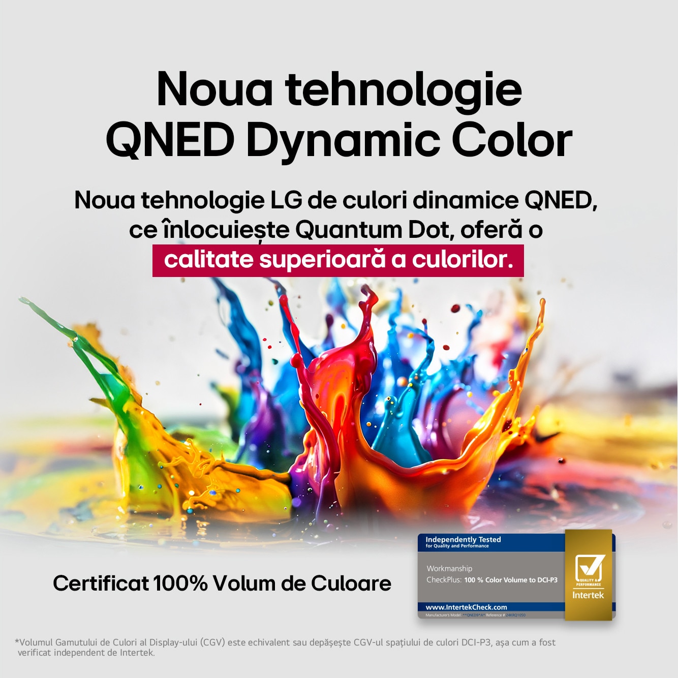 RESIGILAT: Televizor LG QNED 65QNED84A3C, 164 cm, Smart, 4K Ultra HD, Clasa E (Model 2025)