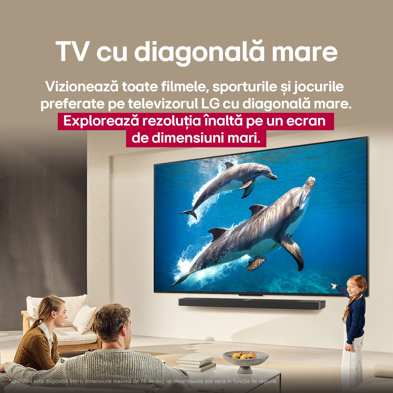 RESIGILAT: Televizor LG QNED 65QNED84A3C, 164 cm, Smart, 4K Ultra HD, Clasa E (Model 2025)