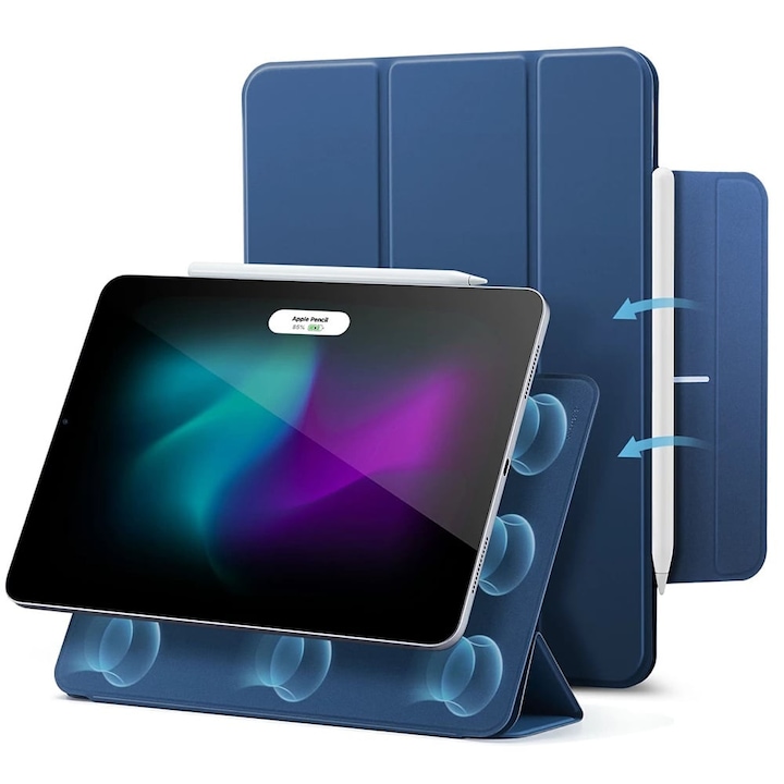 Husa pentru iPad Air 13 2026 / 2025 / 2024 M4, M3, M2 - ESR Rebound Magnetic - Navy Blue