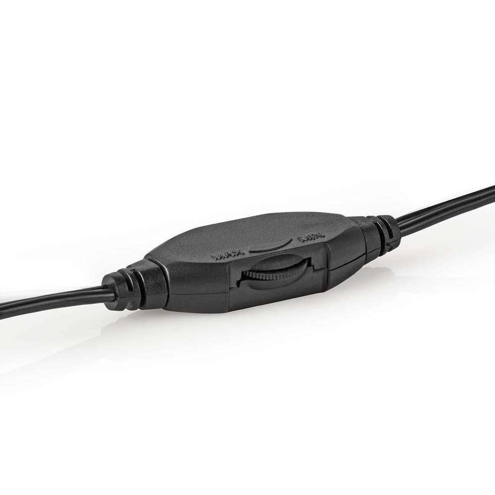 Casti over-ear cu fir, Lungime cablu: 6,00 m, Control volum, Argintiu-Negru