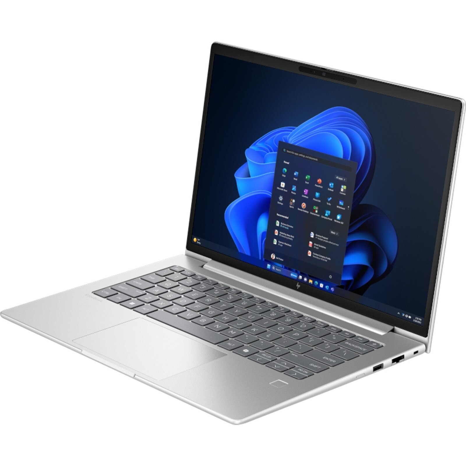Laptop HP EliteBook 8 G1i, 14" WUXGA, Intel® Core™ Ultra 5 225U pana la 4.8 GHz, 24 GB RAM DDR5 5600, 512 GB SSD, Intel Graphics, Windows 11 Pro, Glacier Silver 512 GB