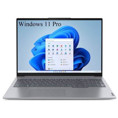 Laptop Lenovo ThinkBook 16 G6 IRL, 16" WUXGA 1920x1200 IPS 300nits, Intel Core i3-1315u 6-core, 64 GB DDR5, 512 GB SSD m2 PCIe, 1TB SSD m2 PCIe, Intel UHD Graphics, Windows 11 Pro, Aluminium Case 1.70 kg Arctic Grey