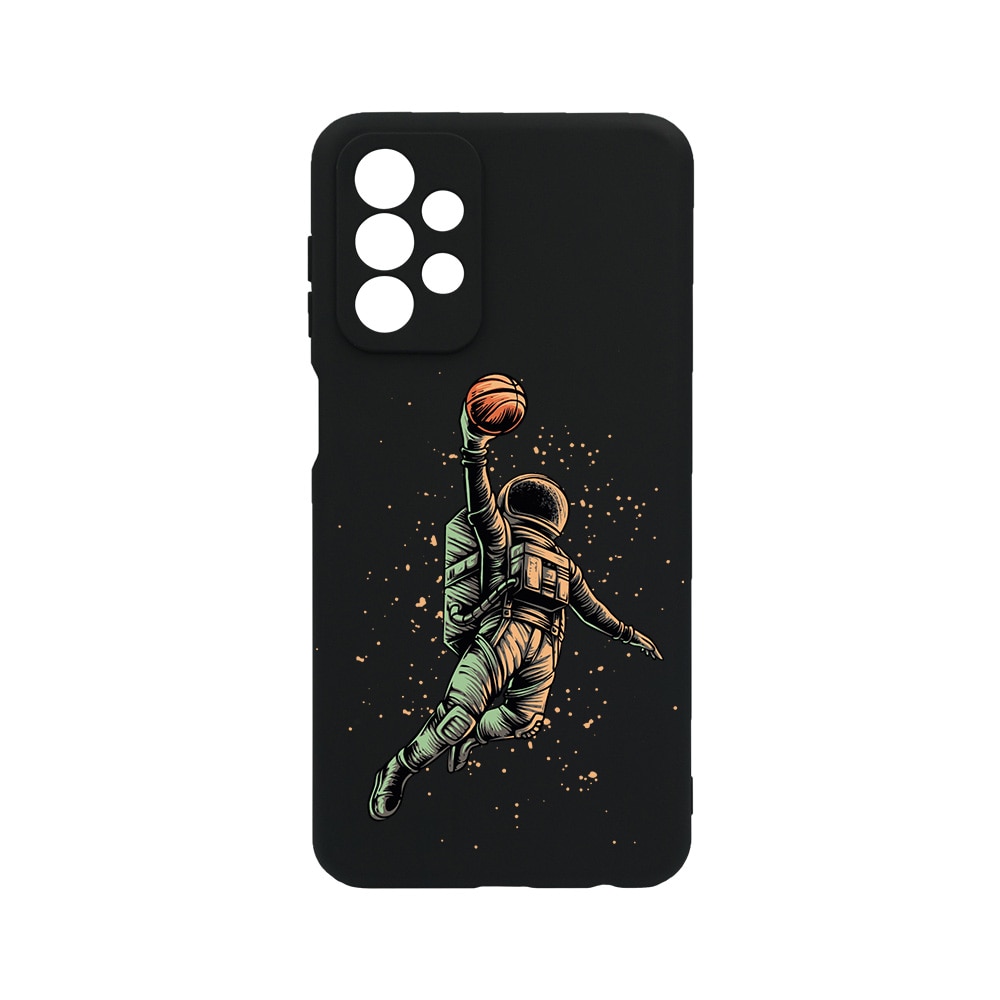 Husa BestCase® Slim SIlicon 0.8MM, Compatibila Cu Samsung Galaxy A53 5G, Astronaut Basketball, Rezistenta la uzura, Protectie Camera, c-B 1003