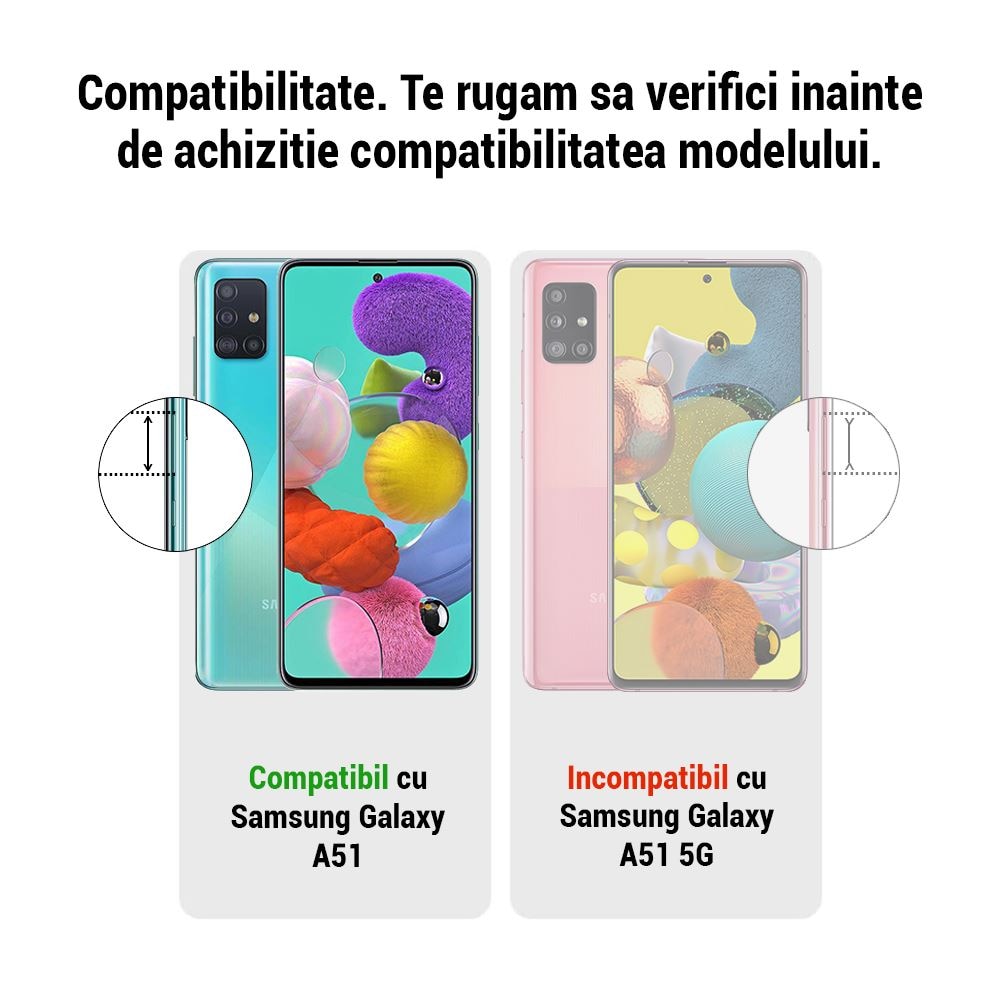 Folie Sticla Securizata Bluestar Compatibila Cu Samsung Galaxy A51, transparenta