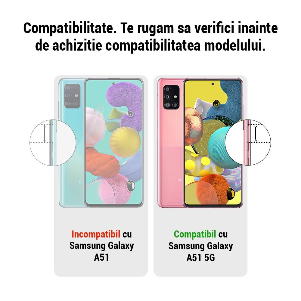 Folie Sticla Securizata Bluestar Compatibila Cu Samsung Galaxy A51, transparenta